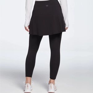 CALIA 15” Double Eagle Golf Skort with 7/8 Leggings - XS - Pure Black NWT